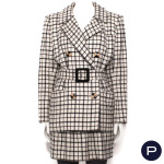 YVES SAINT LAURENT RIVE GAUCHE - AUTOMNE-HIVER 1992/93 - ENSEMBLE, VESTE, JUPE