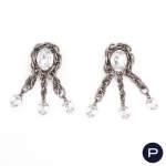 YVES SAINT LAURENT - EARLY 1980'S- PAIRE DE BOUCLES D'OREILLES