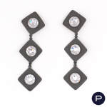 YVES SAINT LAURENT - EARLY 1980'S- PAIRE DE BOUCLES D'OREILLES