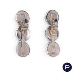 YVES SAINT LAURENT - EARLY 1980'S- PAIRE DE BOUCLES D'OREILLES