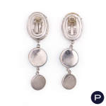 YVES SAINT LAURENT - EARLY 1980'S- PAIRE DE BOUCLES D'OREILLES