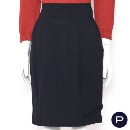 CHANEL BOUTIQUE X KARL LAGERFELD - 1980/90'S - JUPE