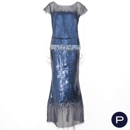 CHANEL X KARL LAGERFELD - PRINTEMPS-ÉTÉ 2012 - ROBE DU SOIR