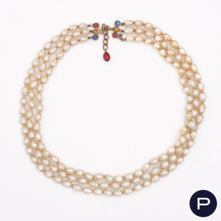 CHANEL X ATTRIBUÉ(E)(S) - 1960/70'S- SAUTOIR TRIPLE