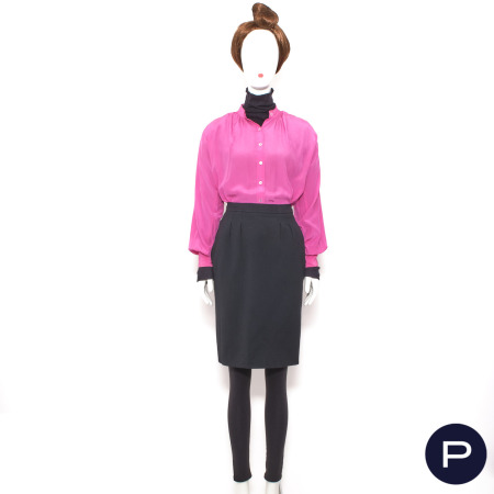 YVES SAINT LAURENT RIVE GAUCHE - 1990'S - JUPE