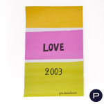 YVES SAINT LAURENT - 2003 - AFFICHE ORIGINALE - LOVE