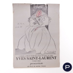 YVES SAINT LAURENT X JEAN COCTEAU - 1978 - AFFICHE