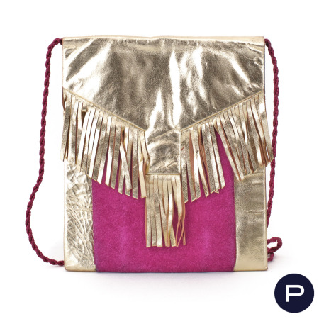 YVES SAINT LAURENT - 1980'S - POCHETTE TRANSFORMABLE