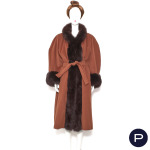 YVES SAINT LAURENT FOURRURES X ZIMBLER - MARSEILLE - 1980'S - MANTEAU