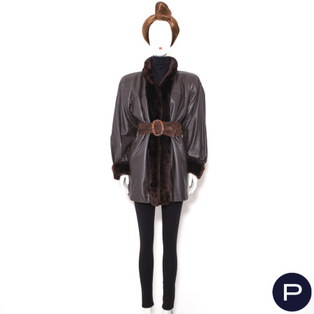 YVES SAINT LAURENT FOURRURES - CIRCA 1980 - MANTEAU