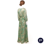 SAINT LAURENT RIVE GAUCHE - CIRCA 1976/78 - ENSEMBLE, BLOUSE, JUPE