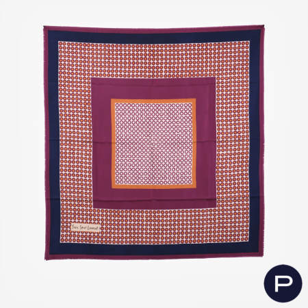 YVES SAINT LAURENT - 1970'S - CARRÉ