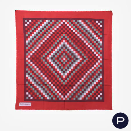 YVES SAINT LAURENT - 1970'S - CARRÉ