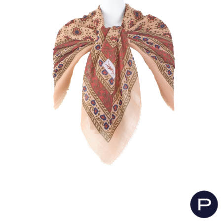 YVES SAINT LAURENT - CIRCA 1980 - GRAND CARRÉ