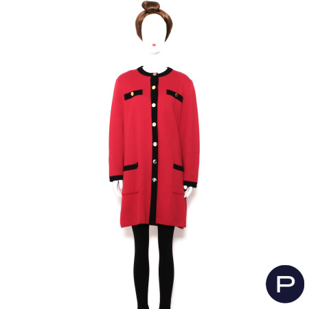 YVES SAINT LAURENT VARIATION - AUTOMNE-HIVER 1997/98 - ROBE-MANTEAU