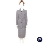 YVES SAINT LAURENT VARIATION - AUTOMNE-HIVER 1996/97 - ENSEMBLE, SAHARIENNE, JUPE