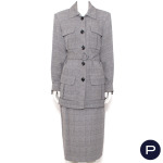 YVES SAINT LAURENT VARIATION - AUTOMNE-HIVER 1996/97 - ENSEMBLE, SAHARIENNE, JUPE