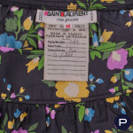 SAINT LAURENT RIVE GAUCHE - CIRCA 1980 - ENSEMBLE, BLOUSE, JUPE