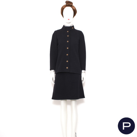 YVES SAINT LAURENT - CIRCA 1968 - ENSEMBLE, ROBE, VESTE