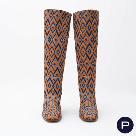 YVES SAINT LAURENT - AUTOMNE-HIVER 1970/71 - PAIRE DE BOTTES