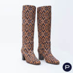 YVES SAINT LAURENT - AUTOMNE-HIVER 1970/71 - PAIRE DE BOTTES