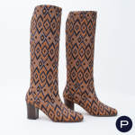 YVES SAINT LAURENT - AUTOMNE-HIVER 1970/71 - PAIRE DE BOTTES