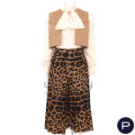 LANVIN X JULES-FRANÇOIS CRAHAY - 1970'S - ENSEMBLE, BLOUSE, BOLÉRO, JUPE-CULOTTE