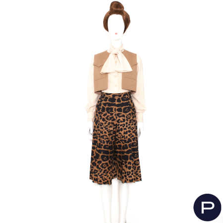 LANVIN X JULES-FRANÇOIS CRAHAY - 1970'S - ENSEMBLE, BLOUSE, BOLÉRO, JUPE-CULOTTE