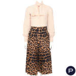 LANVIN X JULES-FRANÇOIS CRAHAY - 1970'S - ENSEMBLE, BLOUSE, BOLÉRO, JUPE-CULOTTE