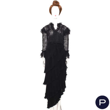 CHRISTIAN LACROIX - AUTOMNE-HIVER 1993/94 - BOLÉRO, JUPE LONGUE