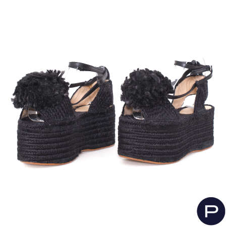 PATOU - 2000/10'S - PAIRE DE SANDALES