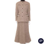 ANONYME - 1970/80'S - ENSEMBLE, CAPE, VESTE, GILET, PANTALON, JUPE