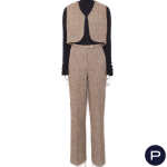 ANONYME - 1970/80'S - ENSEMBLE, CAPE, VESTE, GILET, PANTALON, JUPE