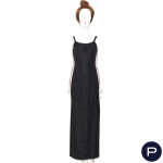 ANONYME - LATE 1970'S - ENSEMBLE, ROBE DU SOIR, CHÂLE