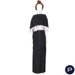 ANONYME - LATE 1970'S - ENSEMBLE, ROBE DU SOIR, CHÂLE