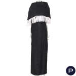 ANONYME - LATE 1970'S - ENSEMBLE, ROBE DU SOIR, CHÂLE