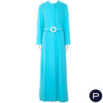 ANONYME - CIRCA 1970 - ENSEMBLE, MANTEAU, ROBE