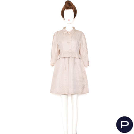 GIVENCHY - CIRCA 1964 - ENSEMBLE, ROBE, VESTE