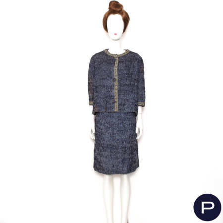 JEANNE LANVIN - 1960'S - ENSEMBLE, ROBE, VESTE