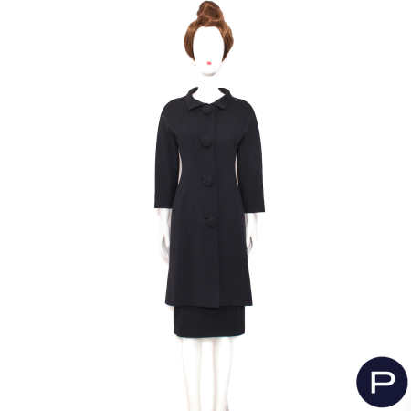 GIVENCHY - CIRCA 1963 - ROBE FAUX DEUX PIÈCES