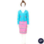 CHRISTIAN LACROIX PRÊT-A-PORTER - 1990'S - ENSEMBLE, VESTE, JUPE