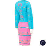 CHRISTIAN LACROIX PRÊT-A-PORTER - 1990'S - ENSEMBLE, VESTE, JUPE