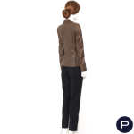 BALENCIAGA.LEATHER X NICOLAS GHESQUIÈRE - CIRCA 2010 - VESTE CROISÉE