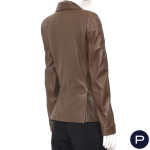 BALENCIAGA.LEATHER X NICOLAS GHESQUIÈRE - CIRCA 2010 - VESTE CROISÉE