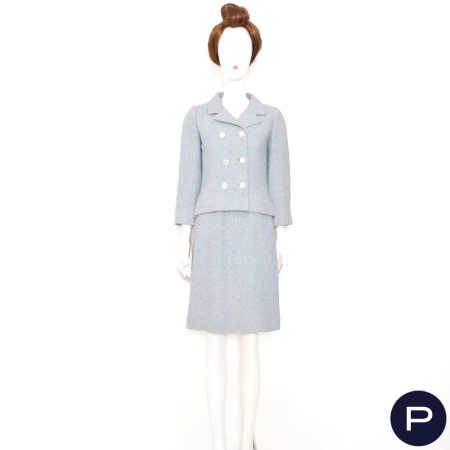 BALENCIAGA - 1968 - TAILLEUR, VESTE CROISÉE, JUPE