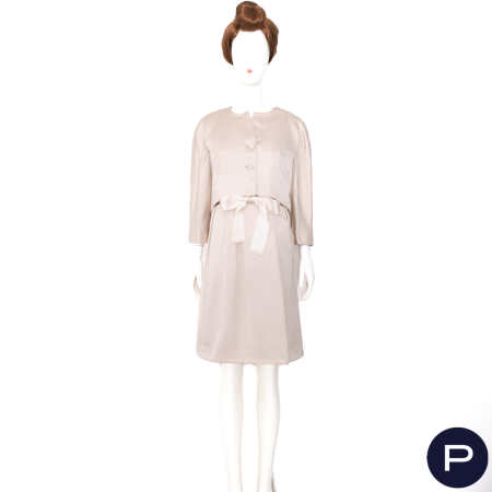 BALENCIAGA - 1965 - ENSEMBLE, ROBE, VESTE