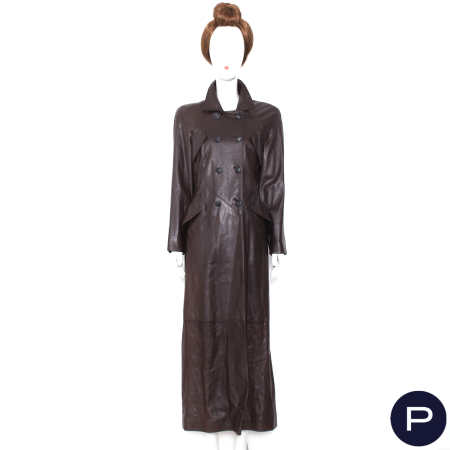 HERMÈS - 1990'S - MANTEAU CROISÉ