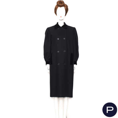 GUY LAROCHE BOUTIQUE - 1990'S - MANTEAU CROISÉ