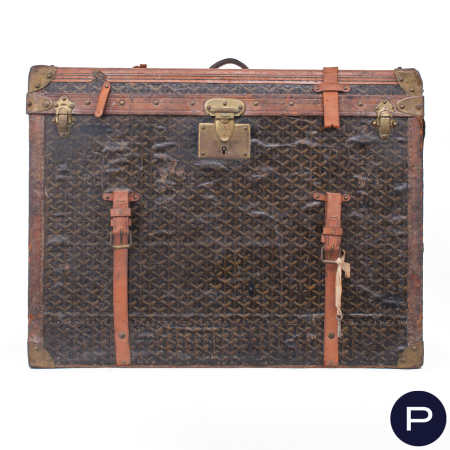 E. GOYARD AINÉ - CIRCA 1920/25 - MALLE À CHAPEAUX