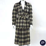 KENZO - LATE 1980'S - ENSEMBLE, VESTE, JUPE PORTEFEUILLE